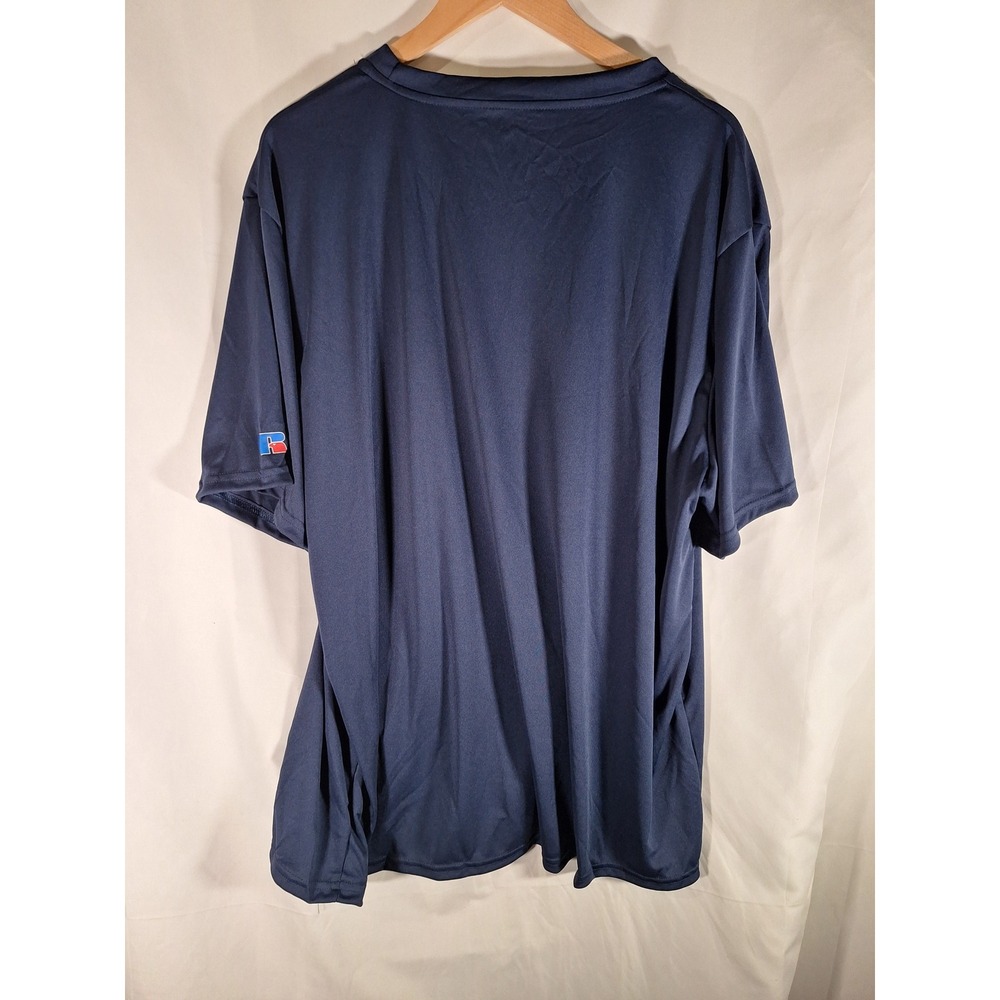 Russell Athletic Mens Adt Core Performance Tee Navy Blue 3XL 629X2M Dri-Power - Picture 3 of 5